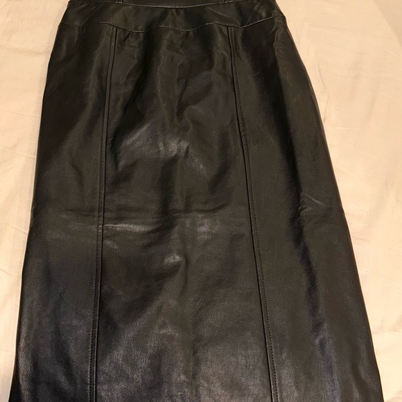 Free People Mira Dress ( Black Leather) - Picture 3 of 5